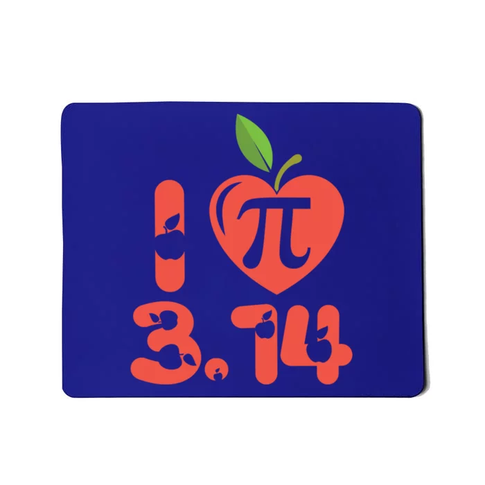 Math Funny Pi Day 3 14 I Love Apple Pie Apple Pi Day Gift Mousepad