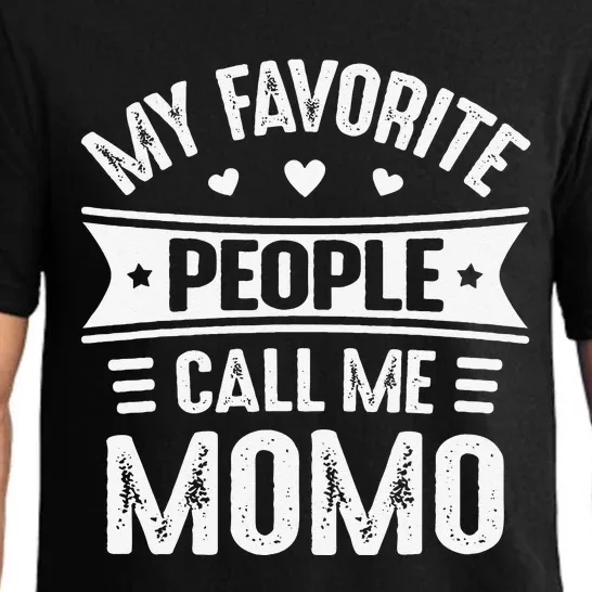 My Favorite People Call Me Momo Mother's Day Momo Pajama Set