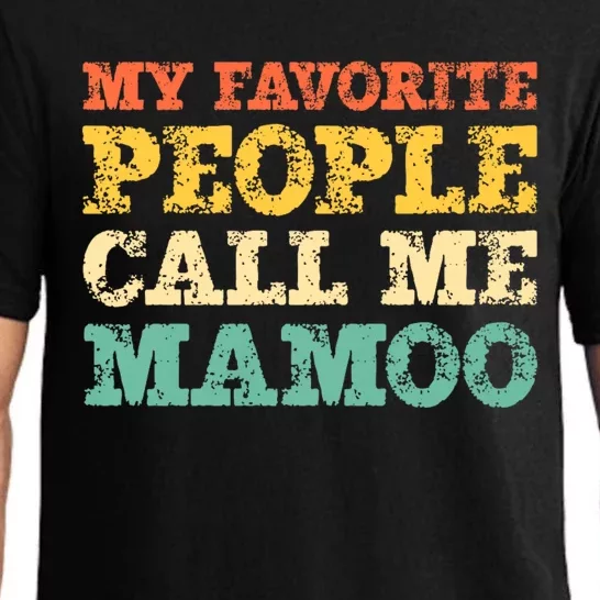 My Favorite People Call Me Mamoo Pajama Set