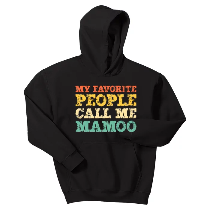 My Favorite People Call Me Mamoo Kids Hoodie