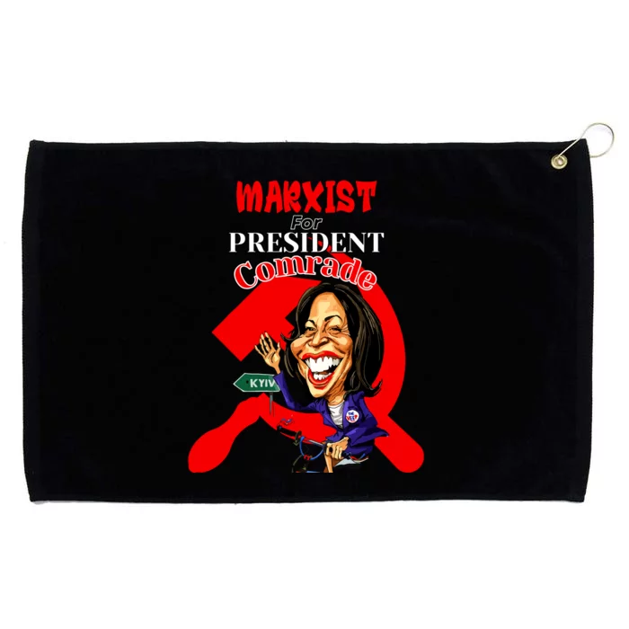 Marxist For President Comrade Kamala Harris Funny President Grommeted Golf Towel