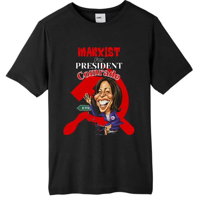 Marxist For President Comrade Anti Kamala Harris Funny President ChromaSoft Performance T-Shirt