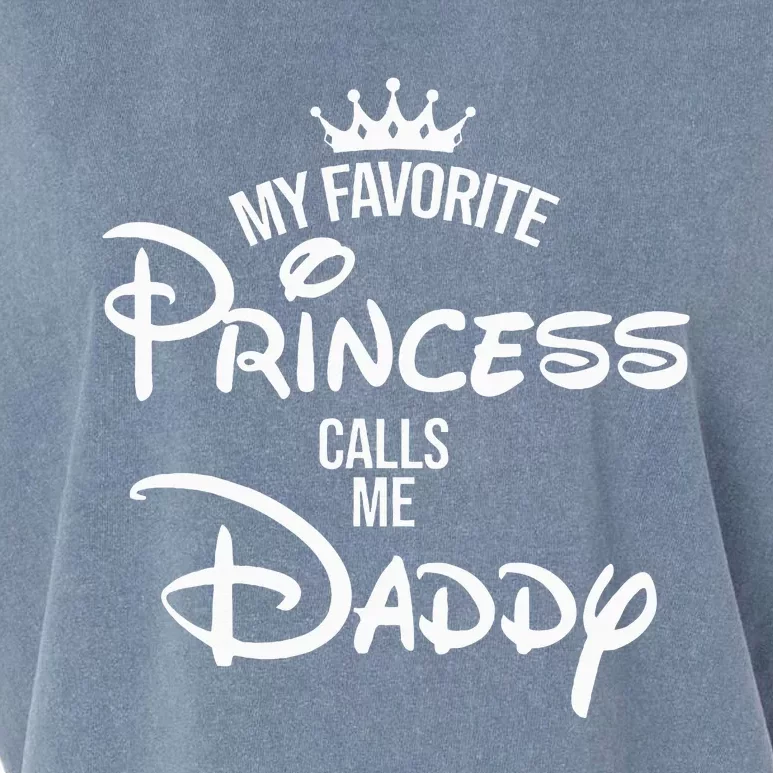 My Favorite Princess Calls Me Daddy Daughter Garment-Dyed Women's Muscle Tee