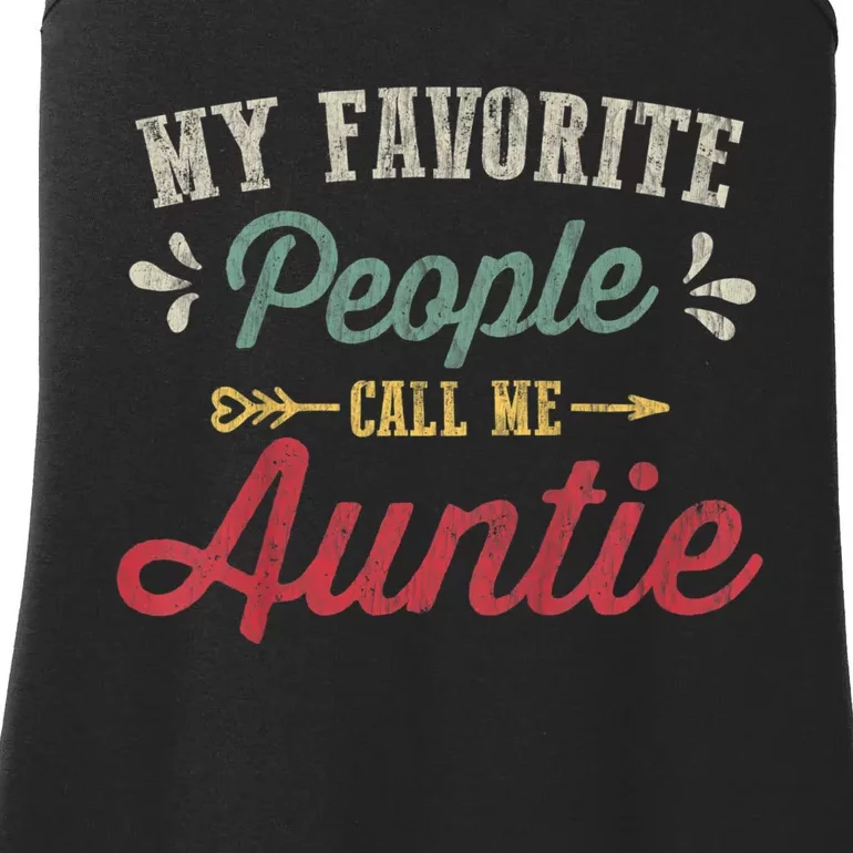 My Favorite People Call Me Auntie Ladies Essential Tank