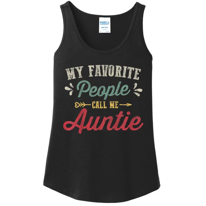 My Favorite People Call Me Auntie Ladies Essential Tank