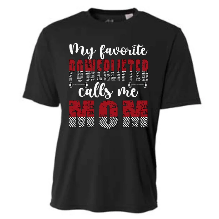 My Favorite Powerlifter Calls Me Mom Powerlifting Mom Cooling Performance Crew T-Shirt