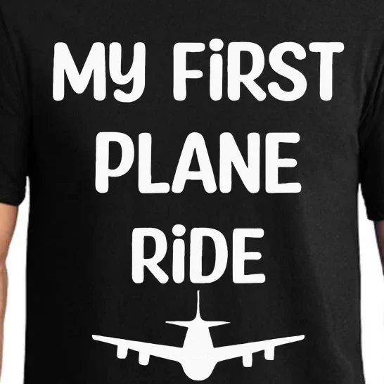 My First Plane Ride My 1st Flight Airplane Lovers Vacation Pajama Set