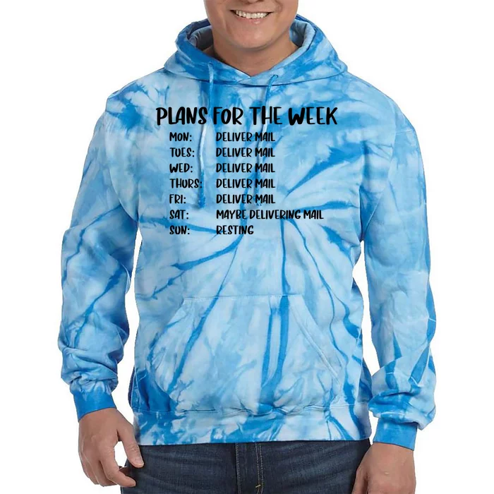 Mailman  Funny Postal Tie Dye Hoodie