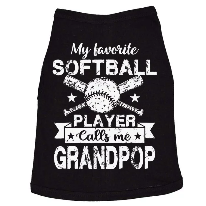 My Favorite Player Calls Me Grandpop Baseball player Doggie Tank