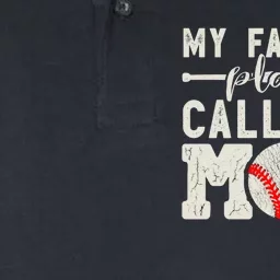 My Favorite Player Calls Me Mom Baseball Cheer Boy Mother Softstyle Adult Sport Polo