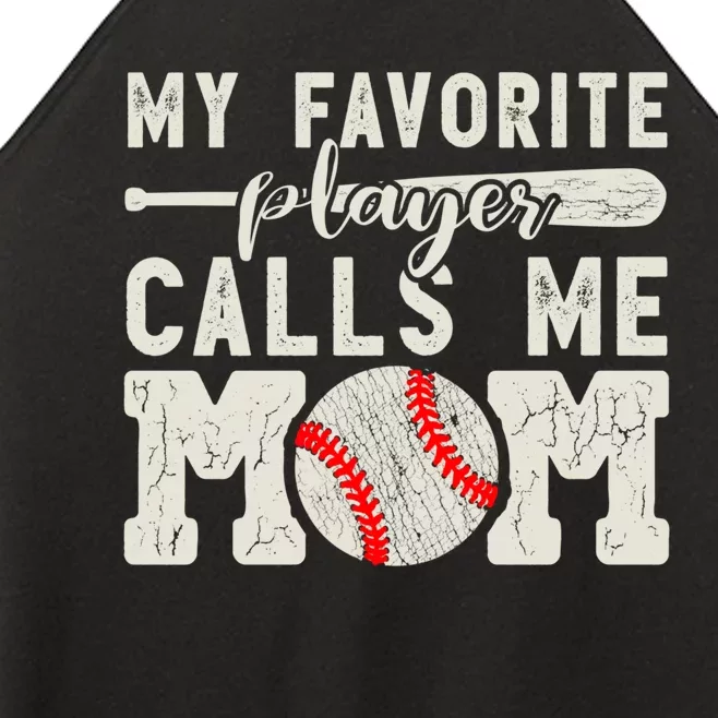 My Favorite Player Calls Me Mom Baseball Cheer Boy Mother Women’s Perfect Tri Rocker Tank