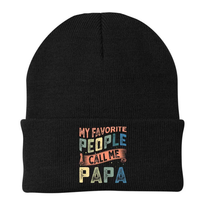 My Favorite People Call Me Papa Knit Cap Winter Beanie