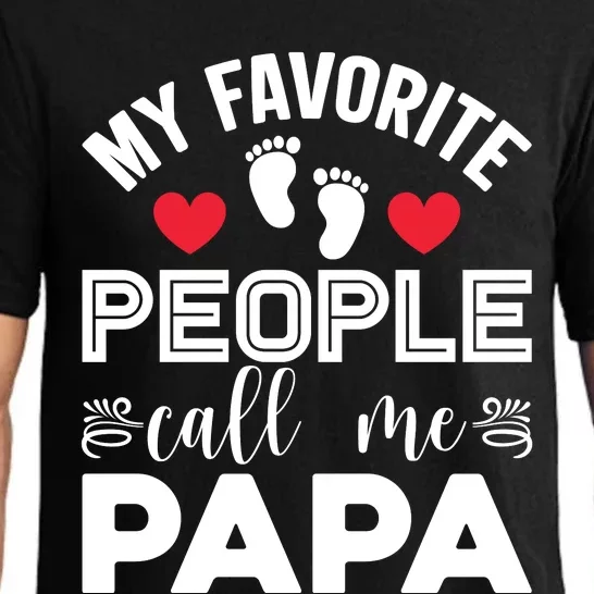 My Favorite People Call Me Papa Pajama Set