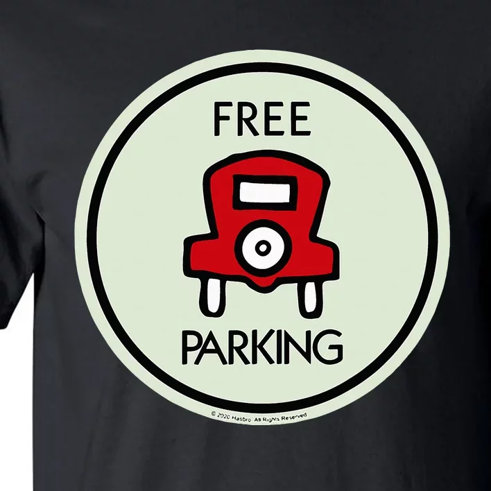 M.O.N.O.P.O.L.Y Free Parking Game Board Tall T-Shirt