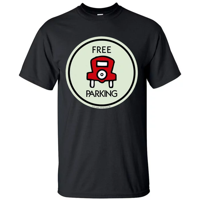 M.O.N.O.P.O.L.Y Free Parking Game Board Tall T-Shirt