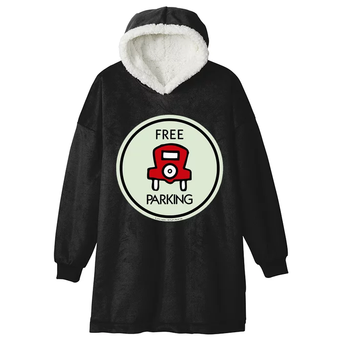 M.O.N.O.P.O.L.Y Free Parking Game Board Hooded Wearable Blanket