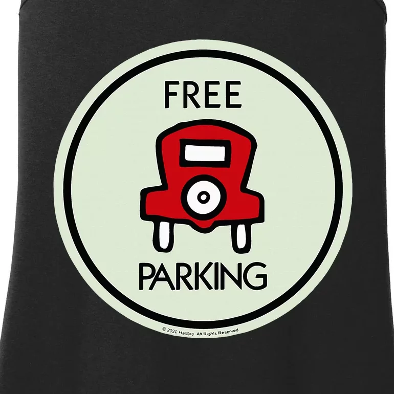 M.O.N.O.P.O.L.Y Free Parking Game Board Ladies Essential Tank