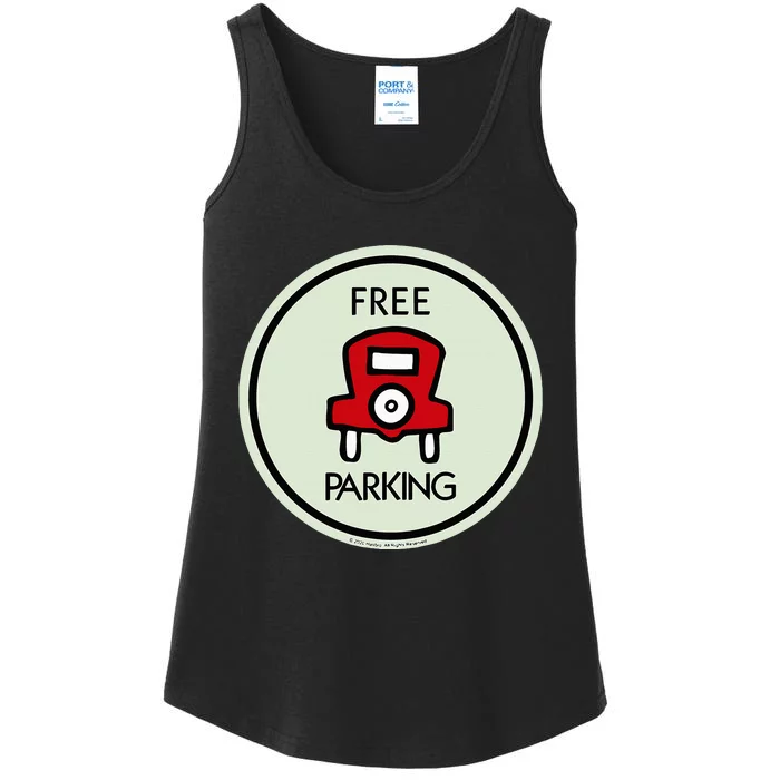 M.O.N.O.P.O.L.Y Free Parking Game Board Ladies Essential Tank