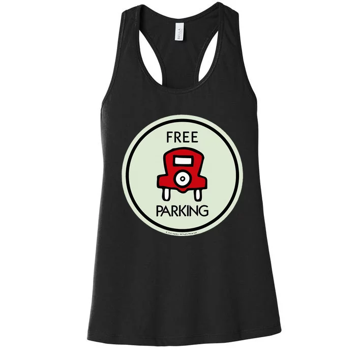 M.O.N.O.P.O.L.Y Free Parking Game Board Women's Racerback Tank