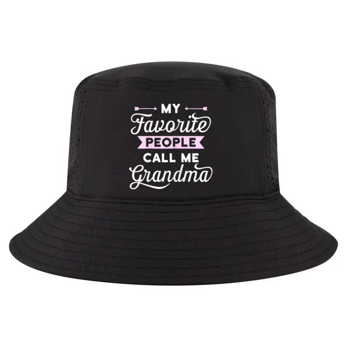 My Favorite People Call Me Grandma Cool Comfort Performance Bucket Hat