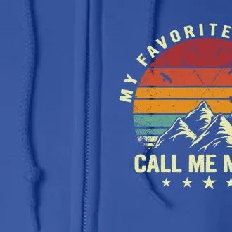 My Favorite People Call Me Memo Cool Mother's Day Gift Full Zip Hoodie