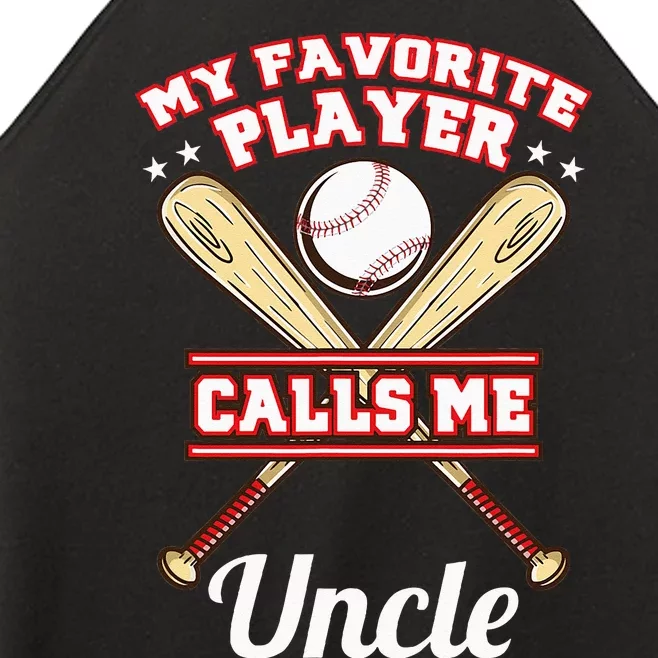 My Favorite Player Calls Me Uncle Baseball Women’s Perfect Tri Rocker Tank