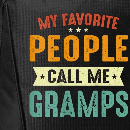 My Favorite People Call Me Gramps City Backpack