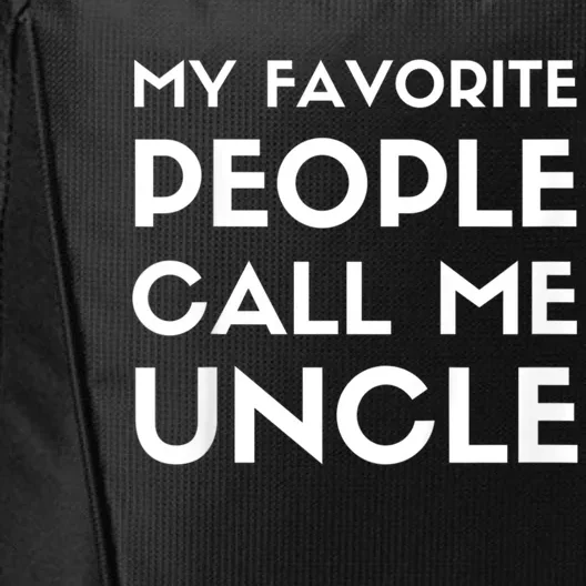 My Favorite People Call Me Uncle City Backpack