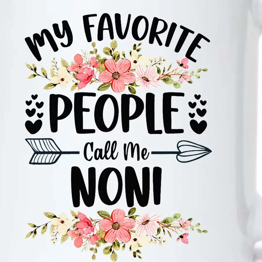 My Favorite People Call Me Noni Mother's Day Black Color Changing Mug