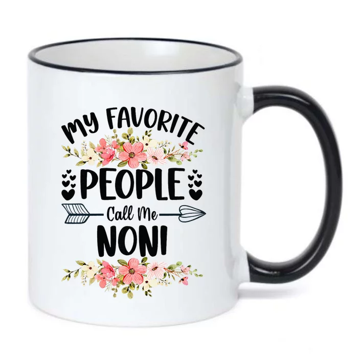 My Favorite People Call Me Noni Mother's Day Black Color Changing Mug