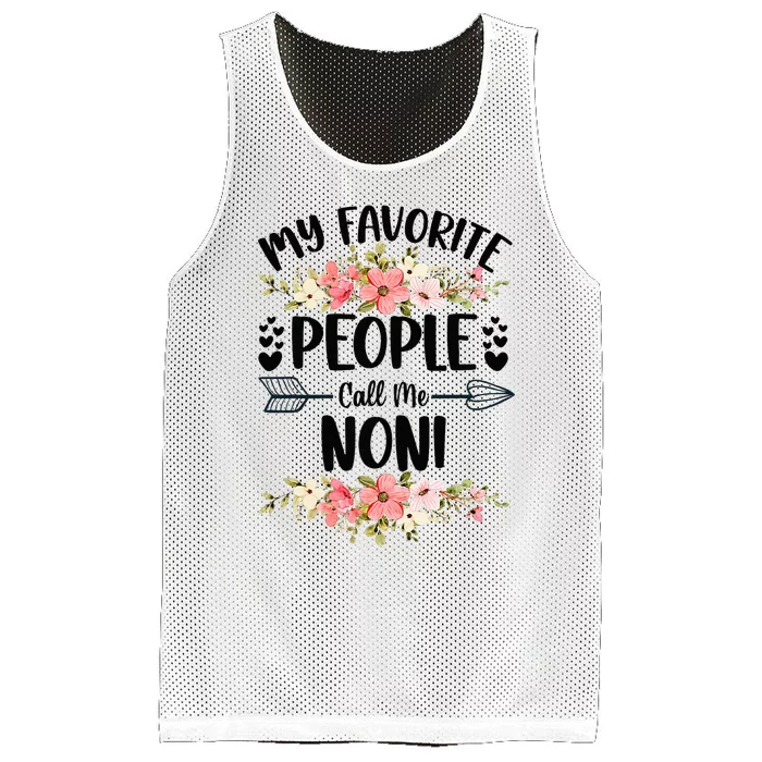 My Favorite People Call Me Noni Mother's Day Mesh Reversible Basketball Jersey Tank