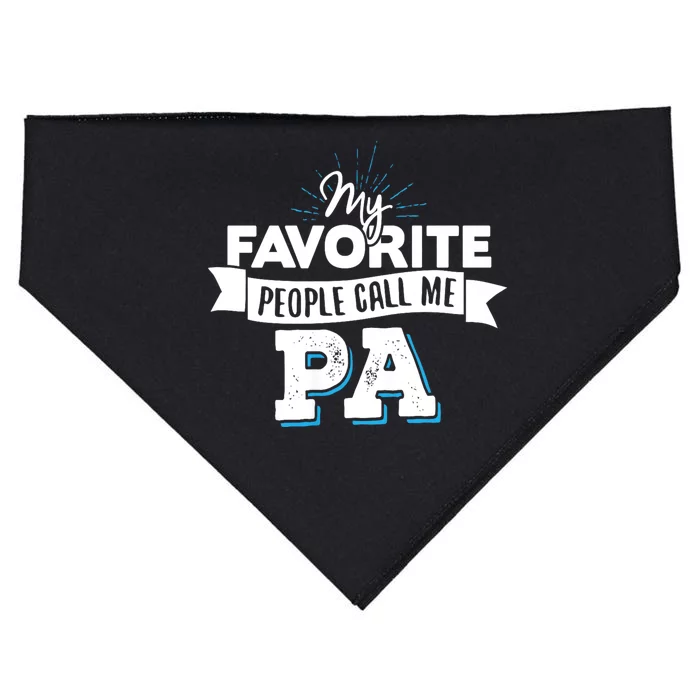 My Favorite People Call Me Pa USA-Made Doggie Bandana