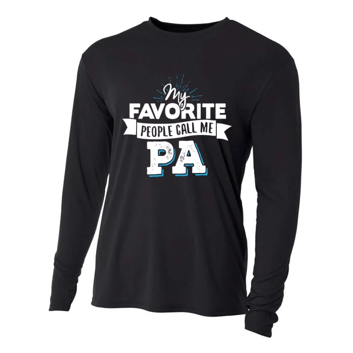 My Favorite People Call Me Pa Cooling Performance Long Sleeve Crew