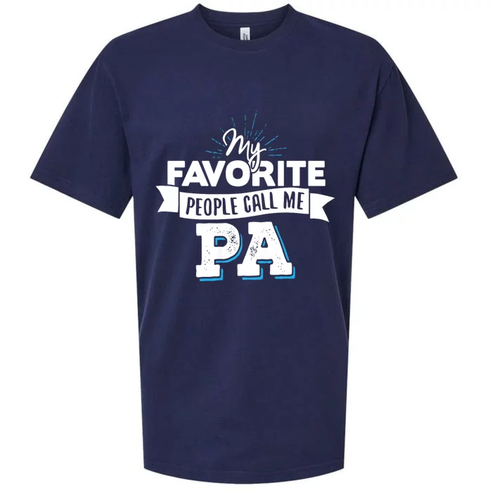 My Favorite People Call Me Pa Sueded Cloud Jersey T-Shirt