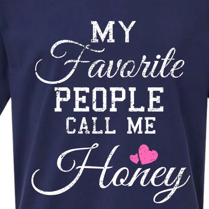 My Favorite People Call Me Honey Sueded Cloud Jersey T-Shirt