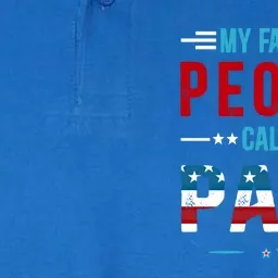 My Favorite People Call Me Papa Patriot Usa Flag Cool Father Cool Gift Softstyle Adult Sport Polo