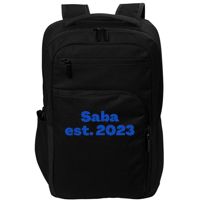 My Favorite People Call Me Saba Hebrew Jewish Grandpa Impact Tech Backpack