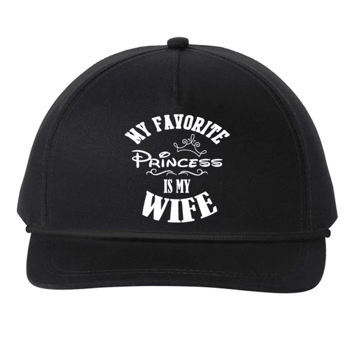 My Favorite Princess Is My Wife Valentines Day Husband Snapback Five-Panel Rope Hat