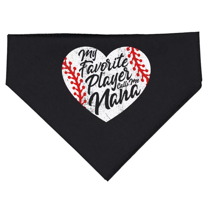 My Favorite Pitcher Calls Me Grandma Baseball USA-Made Doggie Bandana