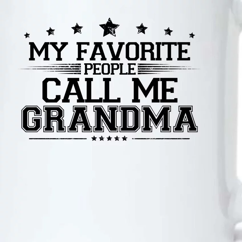 My Favorite People Call Me Grandma Black Color Changing Mug