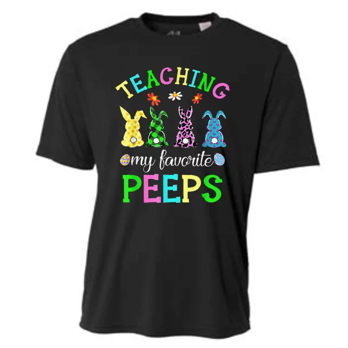 My Favorite Peep Call Me Teacher Happy Easter Day Cooling Performance Crew T-Shirt