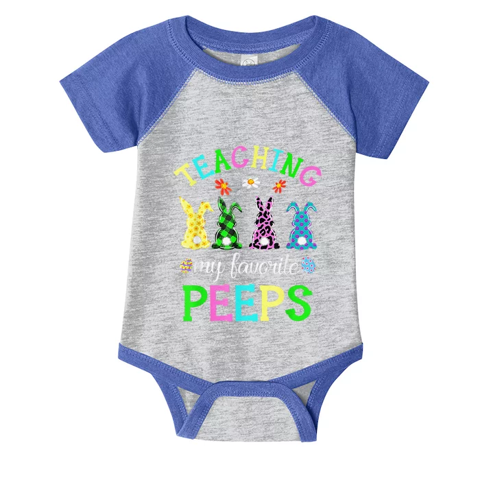 My Favorite Peep Call Me Teacher Happy Easter Day Infant Baby Jersey Bodysuit