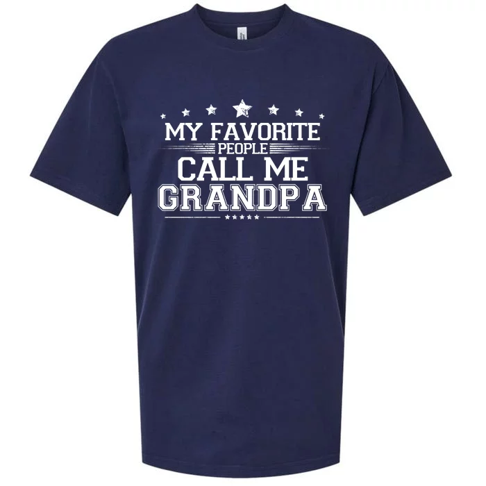 My Favorite People Call Me Grandpa Sueded Cloud Jersey T-Shirt