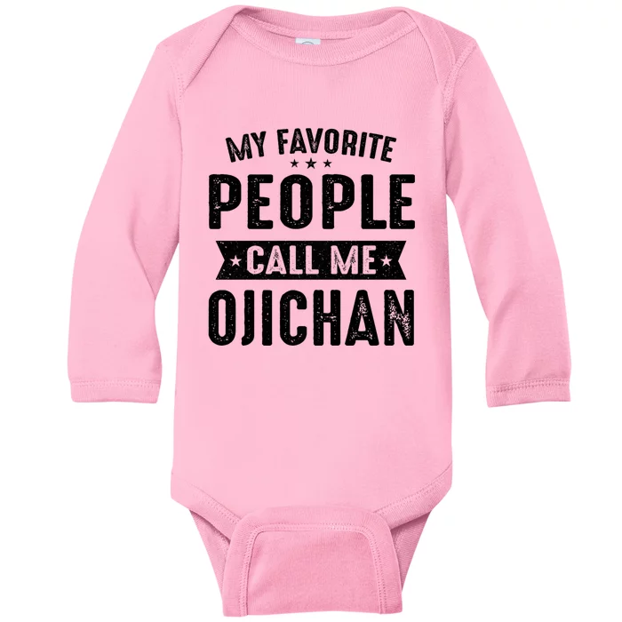 My Favorite People Call Me Ojichan Baby Long Sleeve Bodysuit