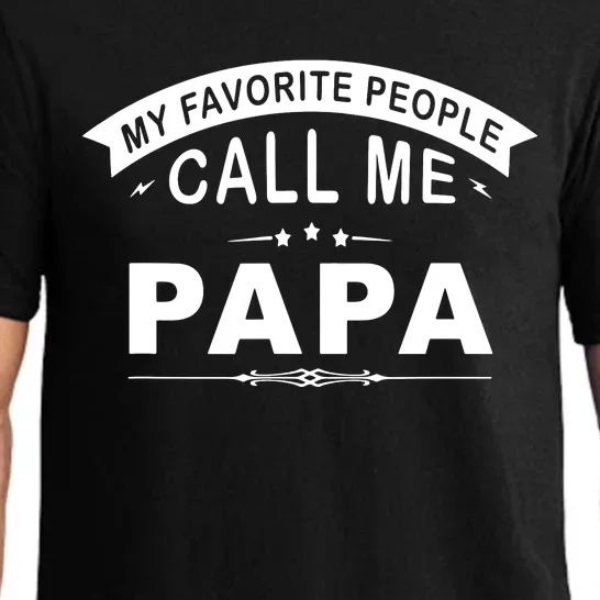 My Favorite People Call Me Papa Father's Day Pajama Set