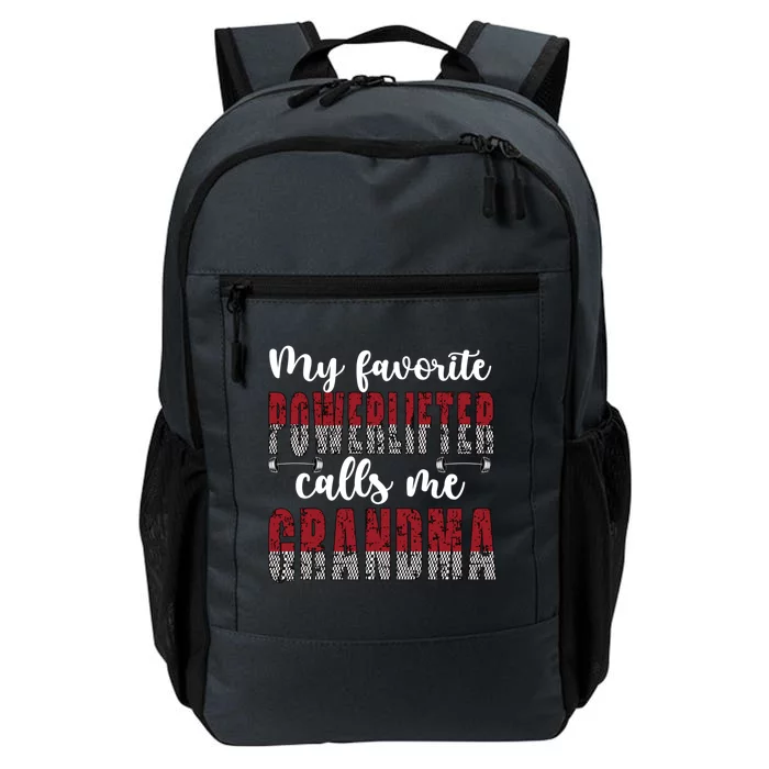 My Favorite Powerlifter Calls Me Powerlifting Grandma Gift Daily Commute Backpack