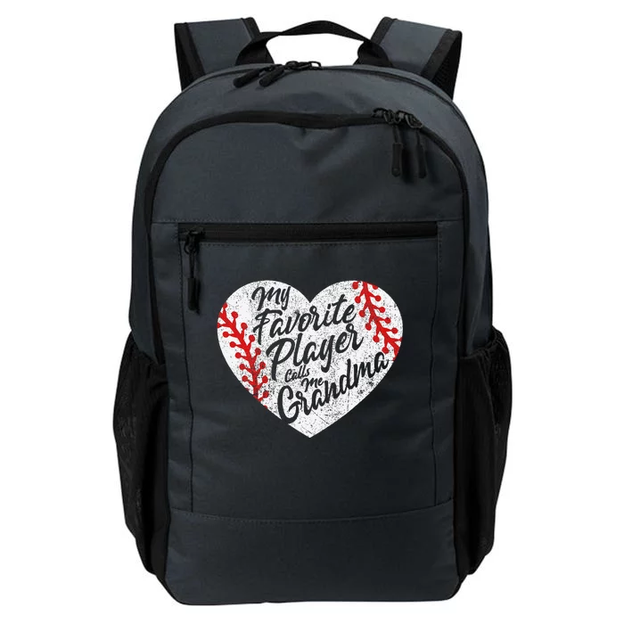 My Favorite Player Calls Me Grandma Baseball Heart Daily Commute Backpack