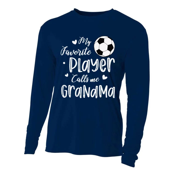 My Favorite Player Calls Me Grandma Soccer Player Cooling Performance Long Sleeve Crew