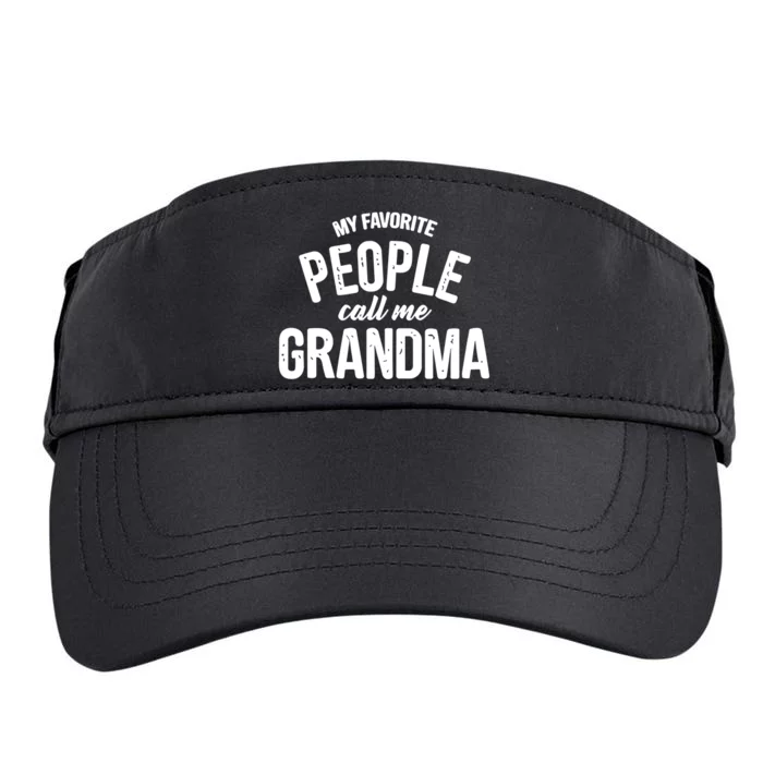 My Favorite People Call Me Grandma Adult Drive Performance Visor