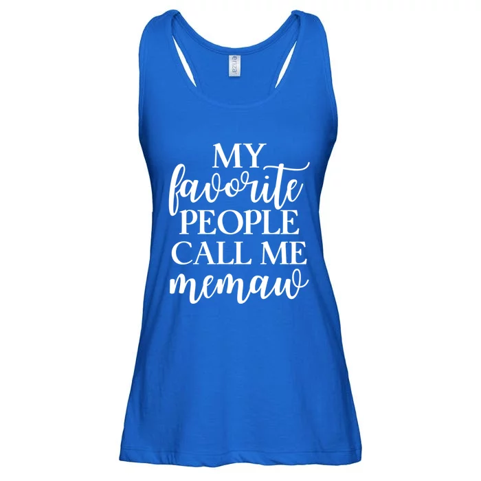 My Favorite People Call Me Memaw Gift Ladies Essential Flowy Tank